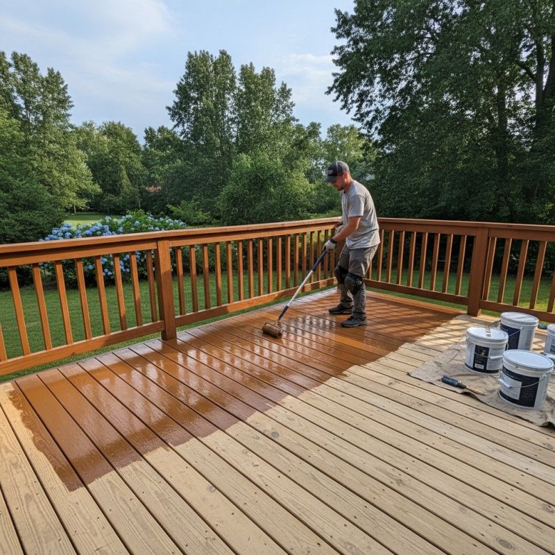Deck Posts Painting in Waco, TX